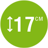 Высота матраса: 17 см Высота матраса: 17 см